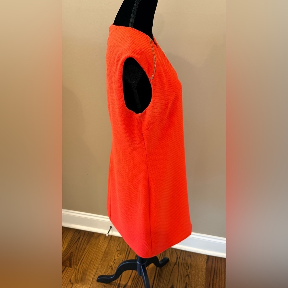 Women’s TED BAKER London coral quilted shift dress- Size 5 - Picture 3 of 7